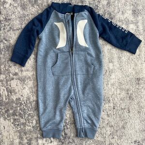 Hurley Navy and Gray Kids one piece outfit